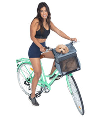 All In One Pet Carrier Bag | Dog Bike Basket | Backpack for Dogs & Cats | Car Booster Seat